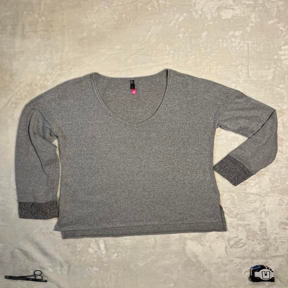 Vince Camuto Sweater Womens Large Scoop Neck Faux Cashmere Soft Office Chill